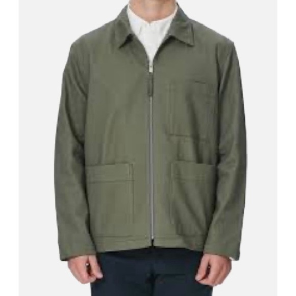 Club Monaco Men’s Utility Jacket Olive Green Large - Picture 6 of 7